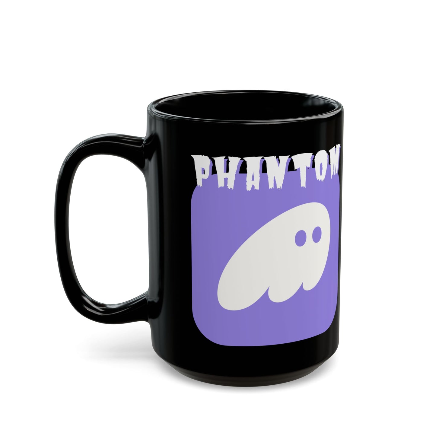 Phantom Hot Wallet Black Mug by cypherpunkgear.com