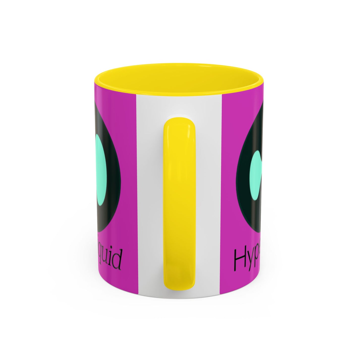 Hyperliquid Black font Pink Accent Mug by cypherpunkgear.com
