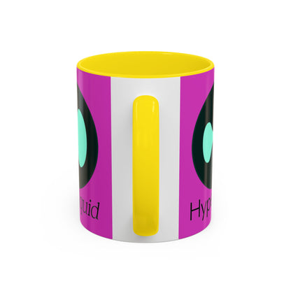 Hyperliquid Black font Pink Accent Mug by cypherpunkgear.com
