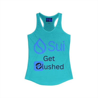 Sui: Get Slushed Women's Racerback Tank Top by cypherpunkgear.com