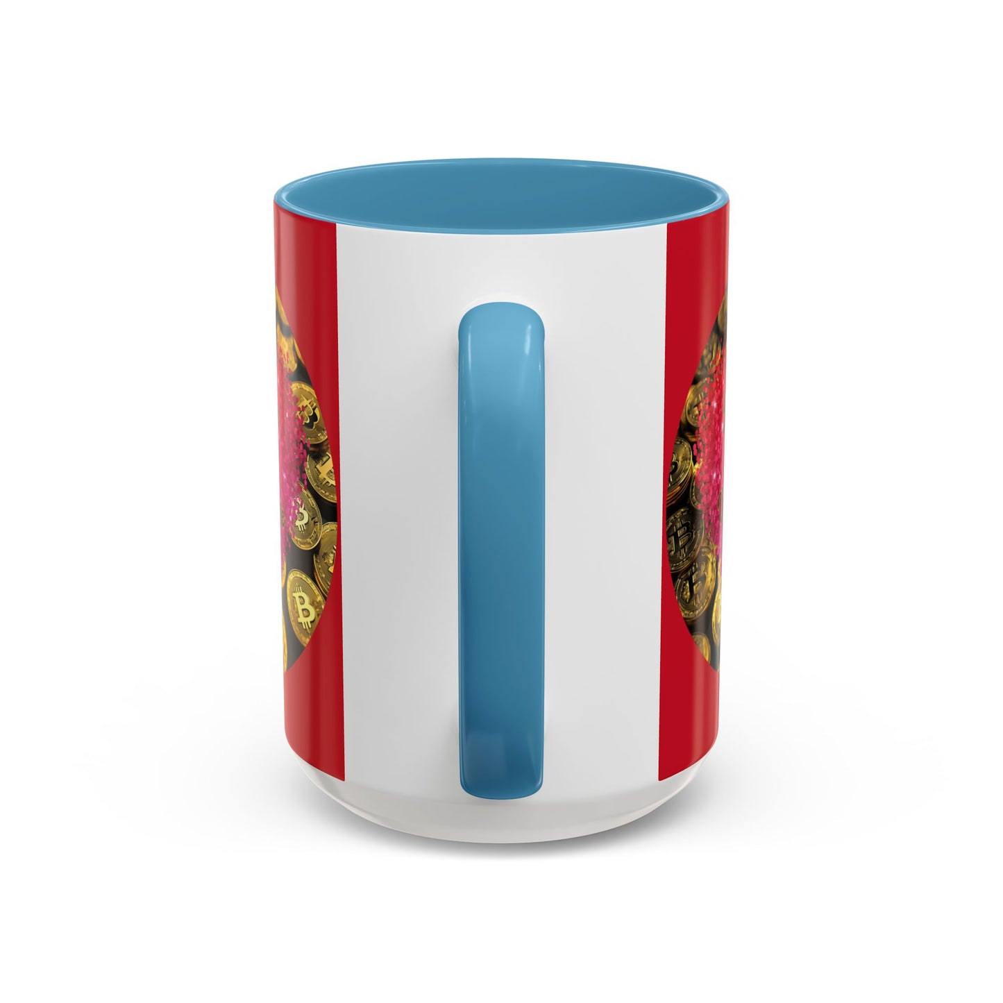 Bitcoin is My Valentine Red Accent Mug by cypherpunkgear.com