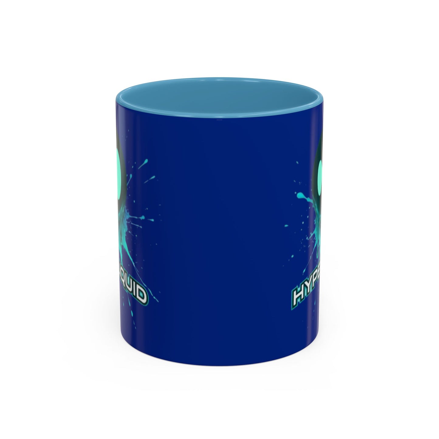 HYPE Drip Blue Accent Mug by cypherpunkgear.com