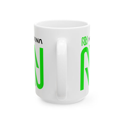 Nosana (NOS) White Mug by cypherpunkgear.com