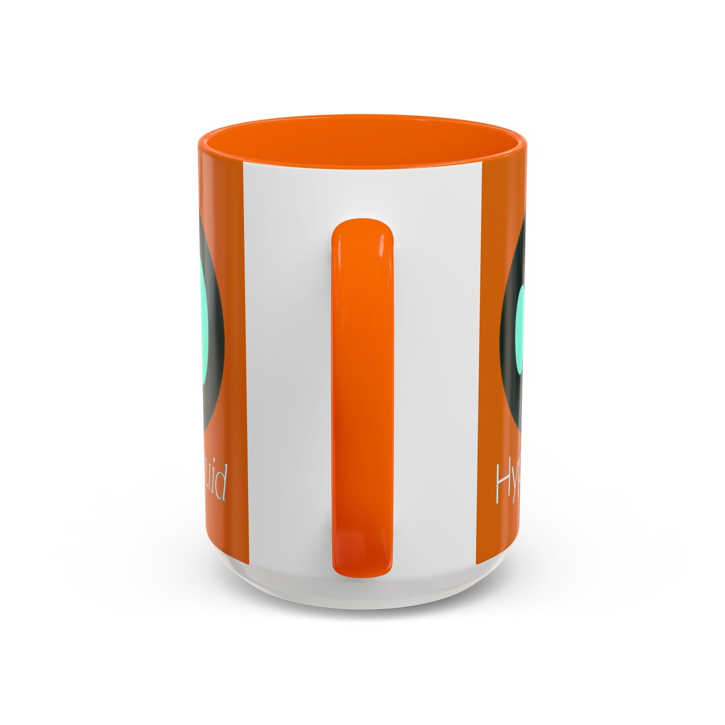 Hyperliquid White font Orange Accent Mug by cypherpunkgear.com