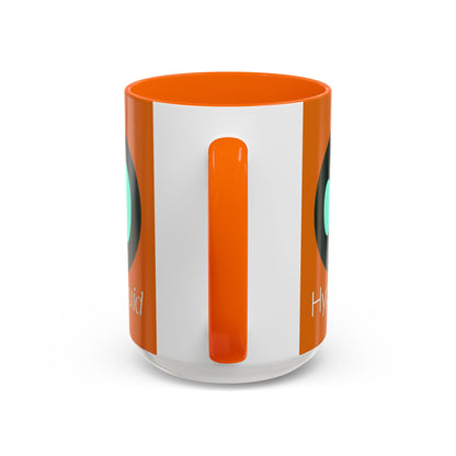 Hyperliquid White font Orange Accent Mug by cypherpunkgear.com