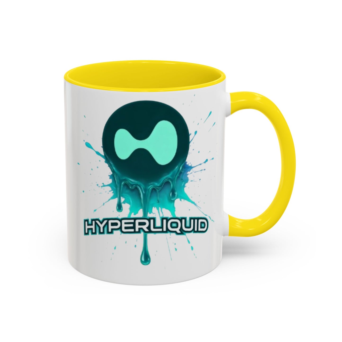 HYPE Drip White Accent Mug by cypherpunkgear.com