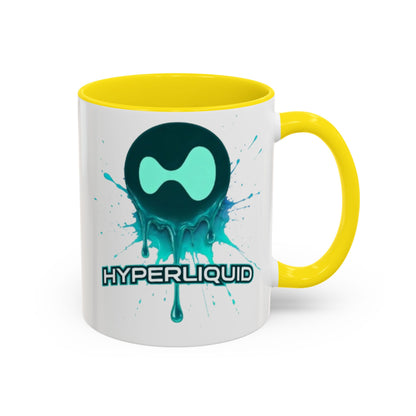 HYPE Drip White Accent Mug by cypherpunkgear.com