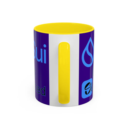 Sui: Get Slushed Purple Accent Mug by cypherpunkgear.com