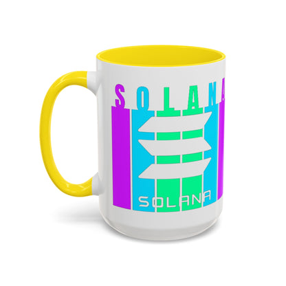 Solana (SOL) Freedom Accent Mug by cypherpunkgear.com