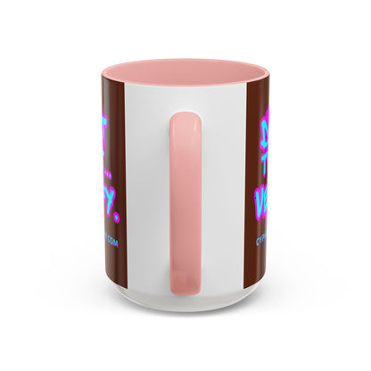 Don't Trust...Verify. Brown Accent Mug by cypherpunkgear.com