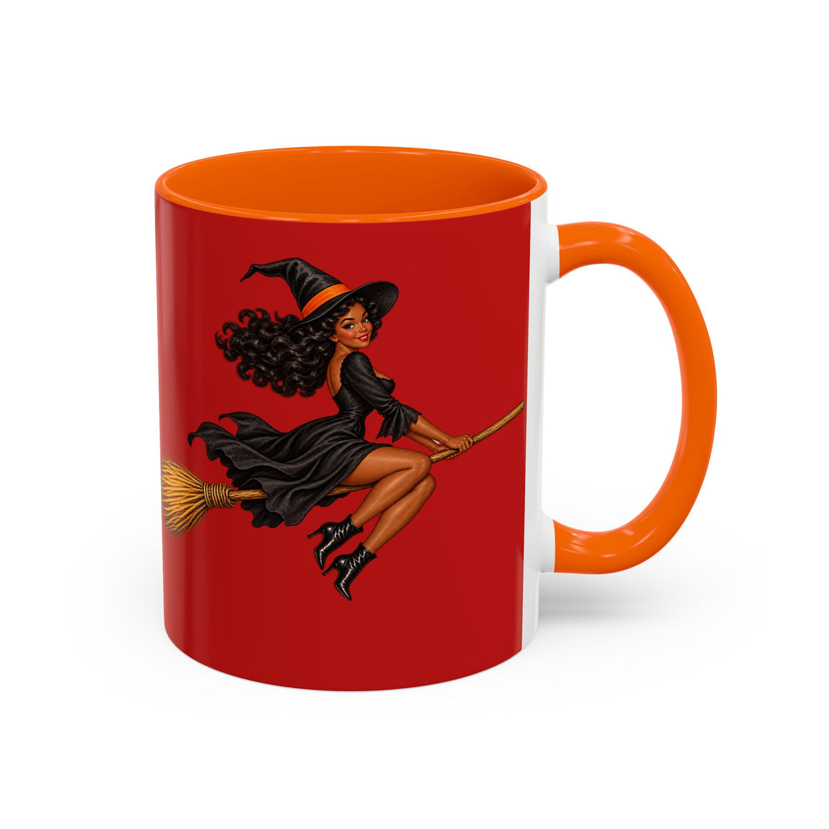 Velvet Vex Red Accent Mug by CreepyCrafts.boo