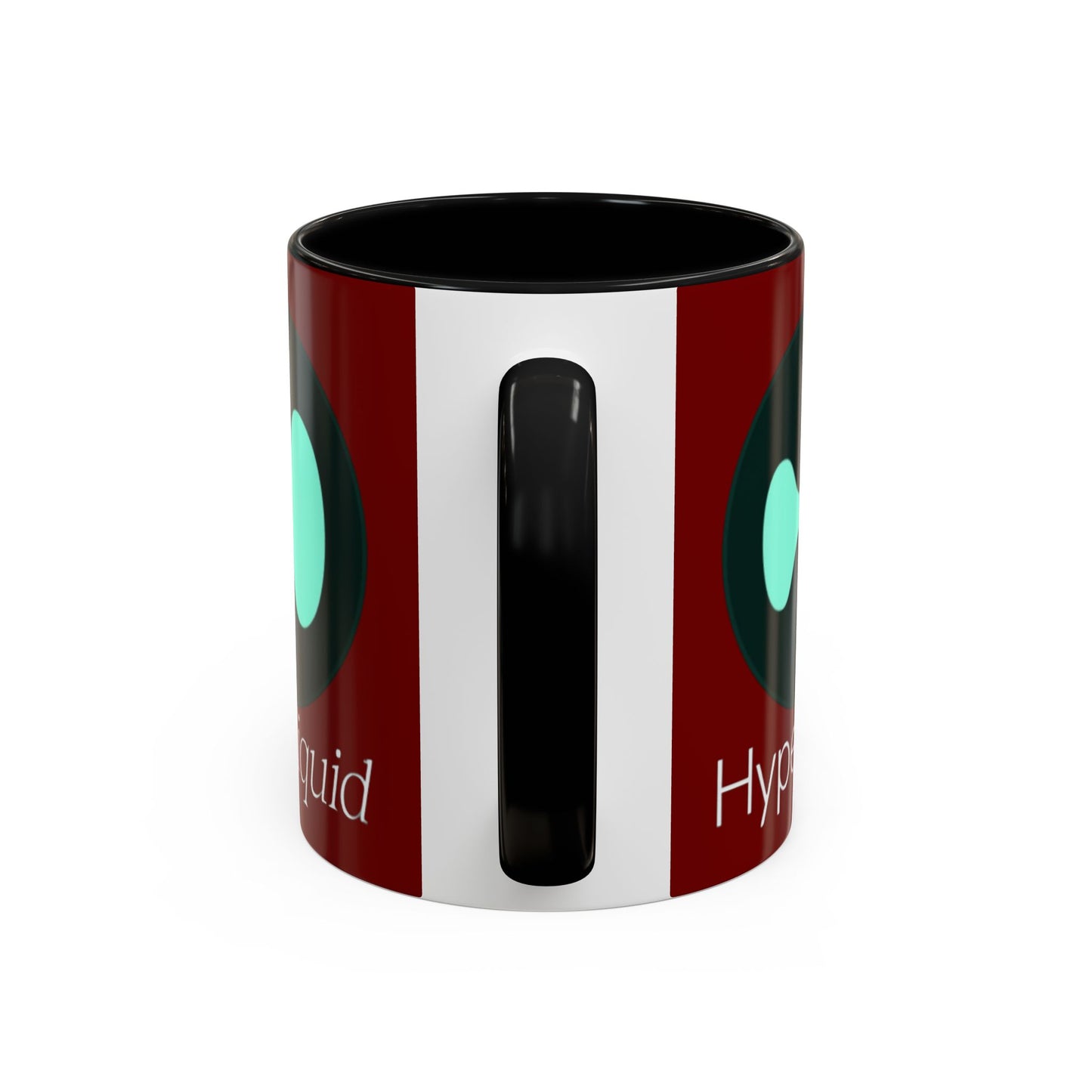 Hyperliquid White font Red Accent Mug by cypherpunkgear.com