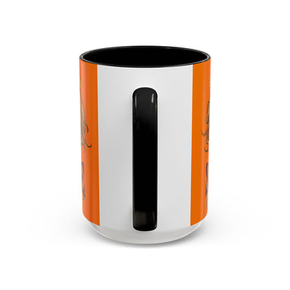 Caution, Savage Orange Accent Mug by cypherpunkgear.com