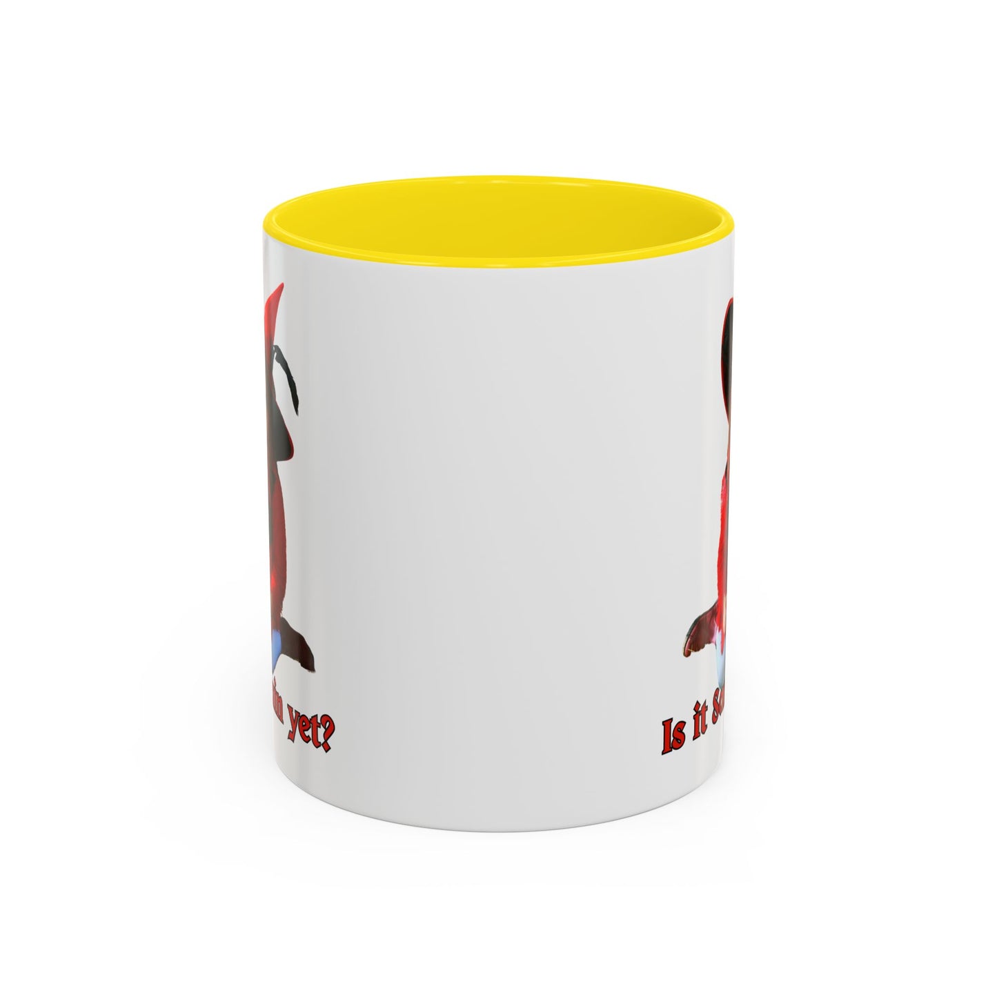 Is it Samhain yet? White Accent Mug by CreepyCrafts.boo