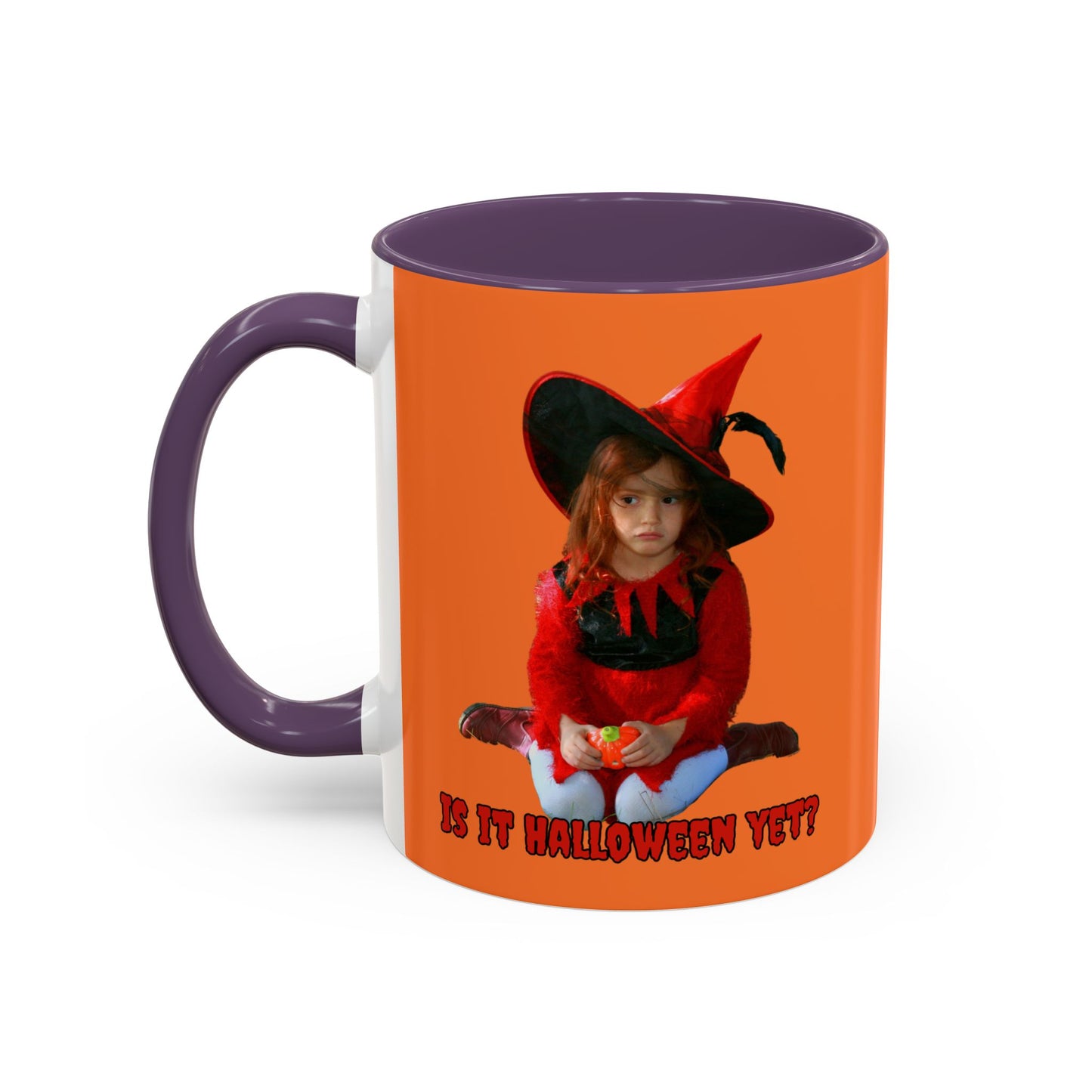 Is it Halloween yet? Orange Accent Mug by CreepyCrafts.boo