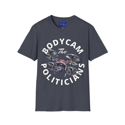 Bodycam the Politicians Drone Dark colors Unisex T-Shirt by cypherpunkgear.com