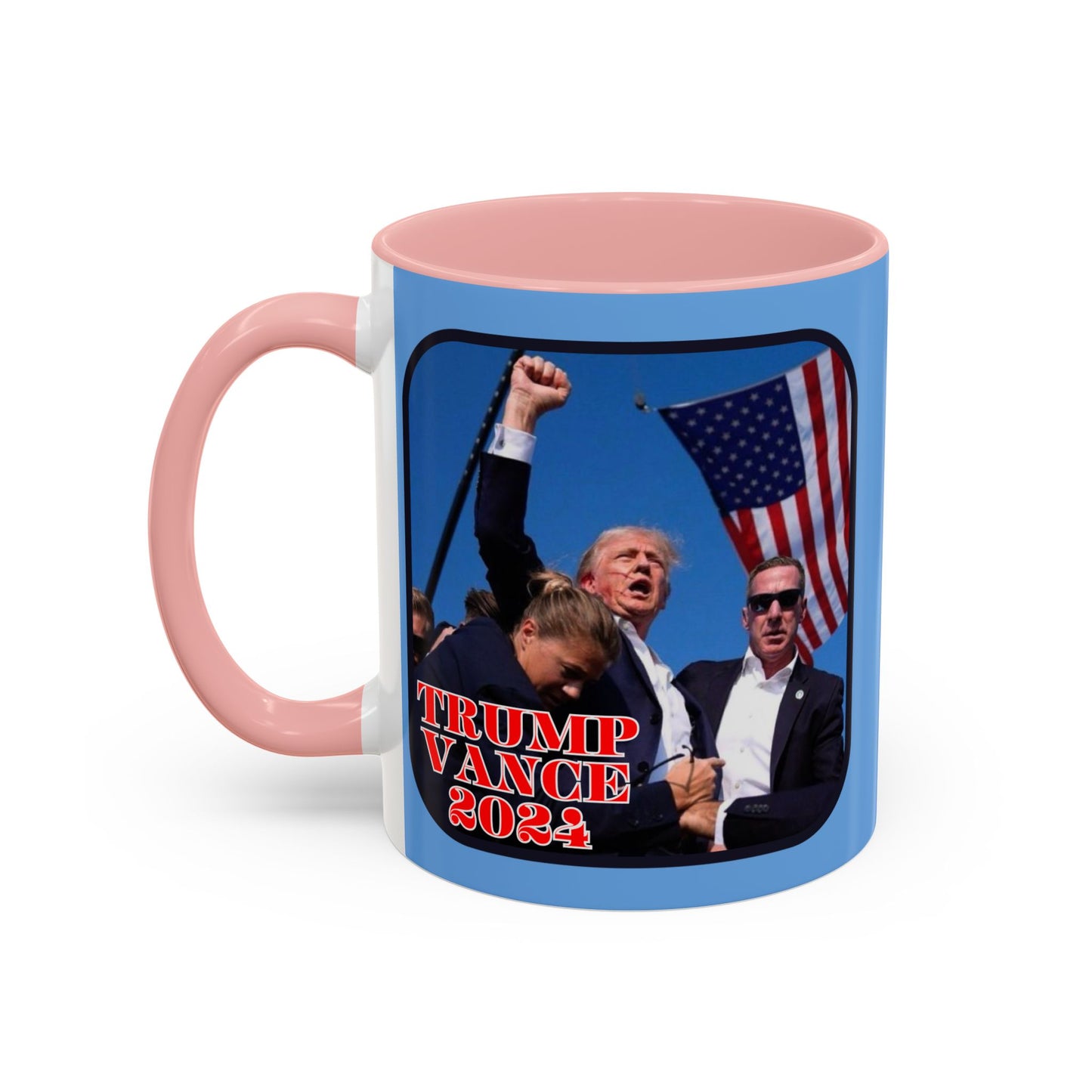 Trump and Vance 2024 Accent Mug by cypherpunkgear