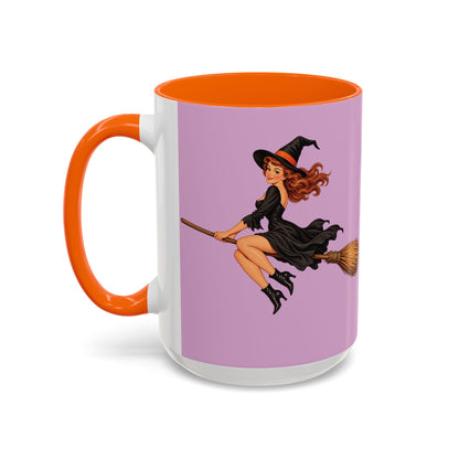 Hazel Hex Pink Accent Mug by CreepyCrafts.boo