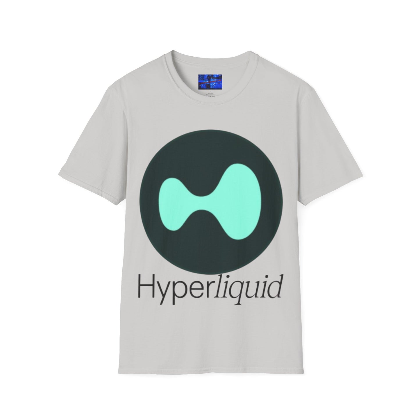 Hyperliquid Black font Unisex T-Shirt by cypherpunkgear.com