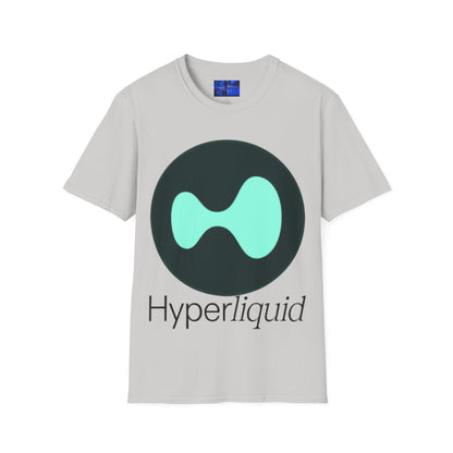 Hyperliquid Black font Unisex T-Shirt by cypherpunkgear.com