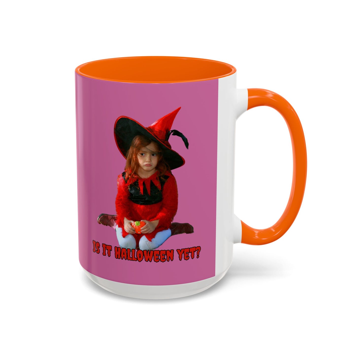 Is it Halloween yet? Pink Accent Mug by CreepyCrafts.boo