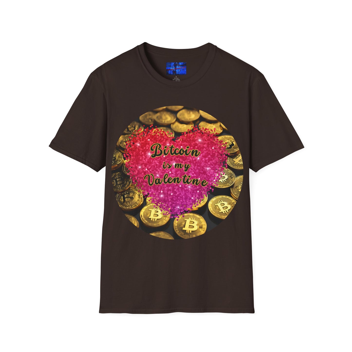 Bitcoin is My Valentine Dark colors Unisex T-Shirt by cypherpunkgear.com
