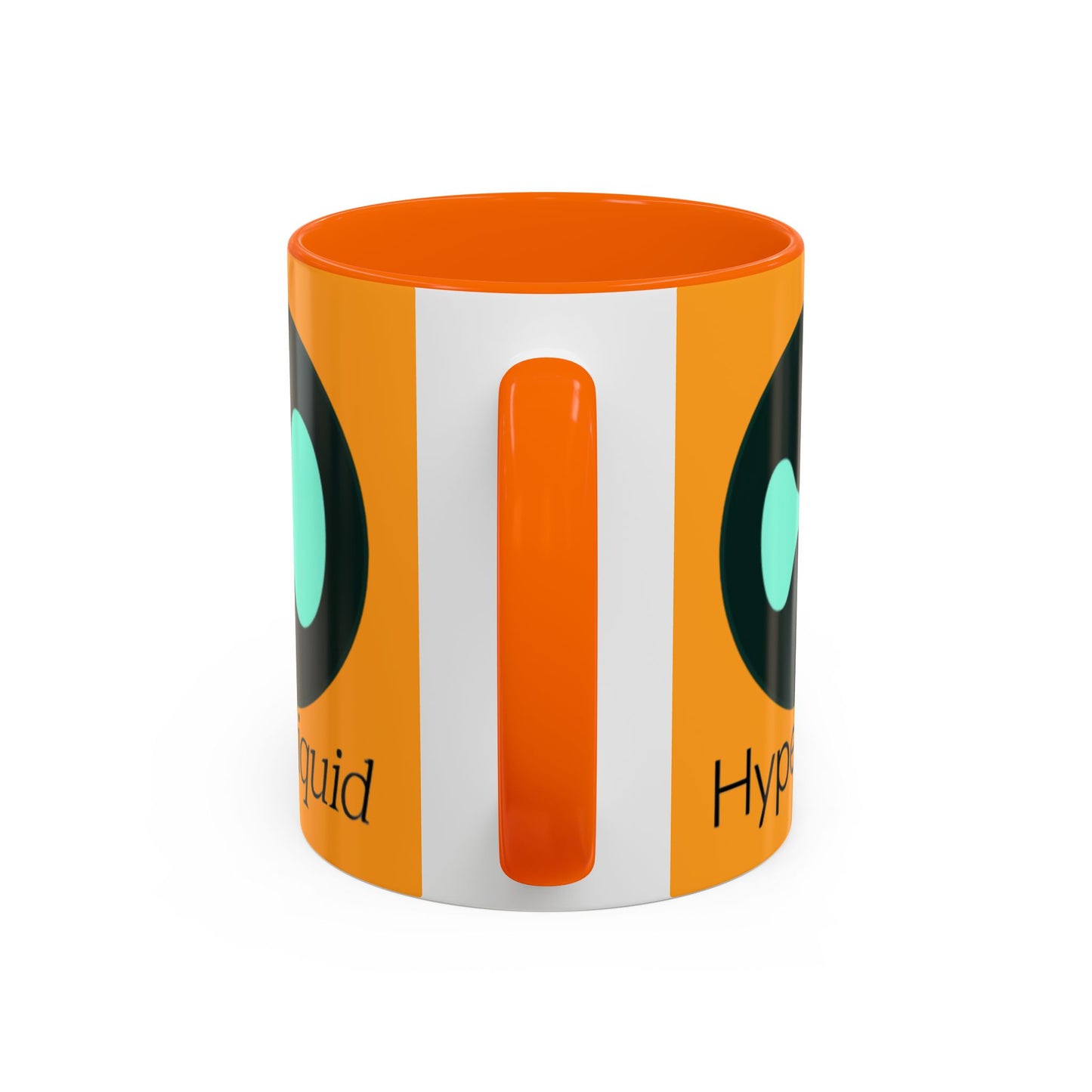 Hyperliquid Black font Orange Accent Mug by cypherpunkgear.com