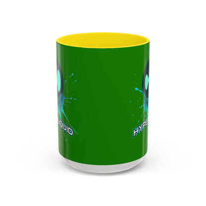 HYPE Drip Green Accent Mug by cypherpunkgear.com