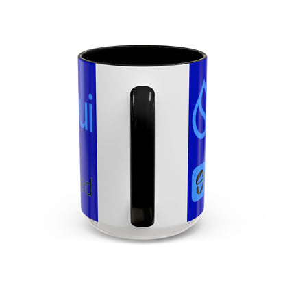 Sui: Get Slushed Dark Blue Accent Mug by cypherpunkgear.com