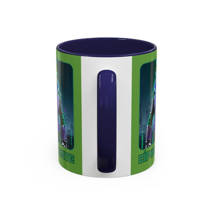 Cipher McByte Accent Mug by cypherpunkgear.com