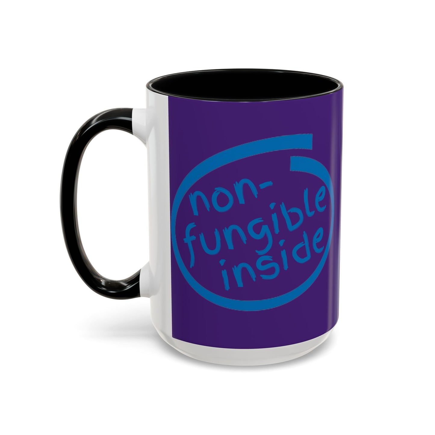 Non-Fungible Inside Purple Accent Mug by cypherpunkgear.com