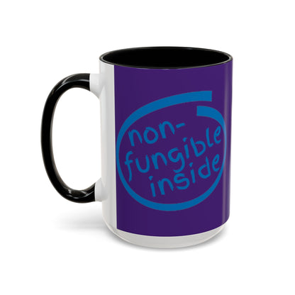 Non-Fungible Inside Purple Accent Mug by cypherpunkgear.com
