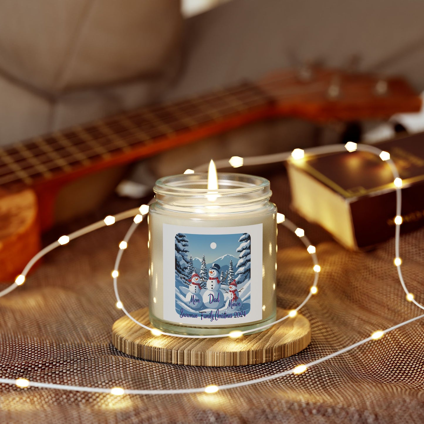 Snowman Family of 3 Scented Candle by cypherpunkgear