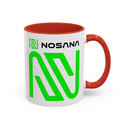 Nosana (NOS) Accent Mug by cypherpunkgear