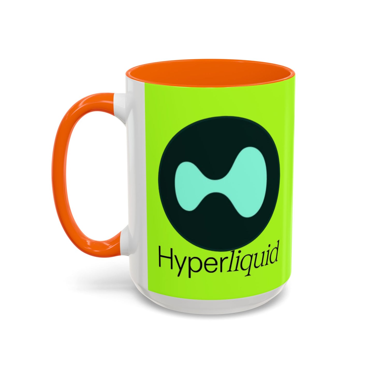 Hyperliquid Black font Green Accent Mug by cypherpunkgear.com