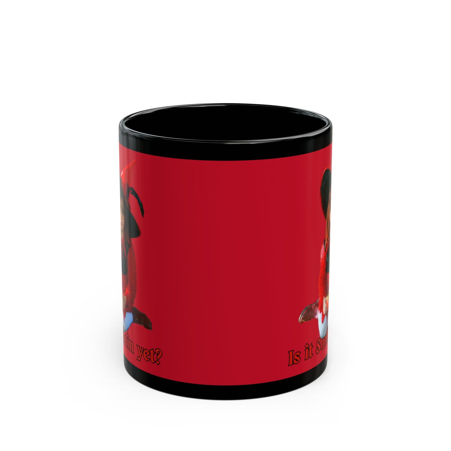 Is it Samhain yet? Red Mug by CreepyCrafts.boo