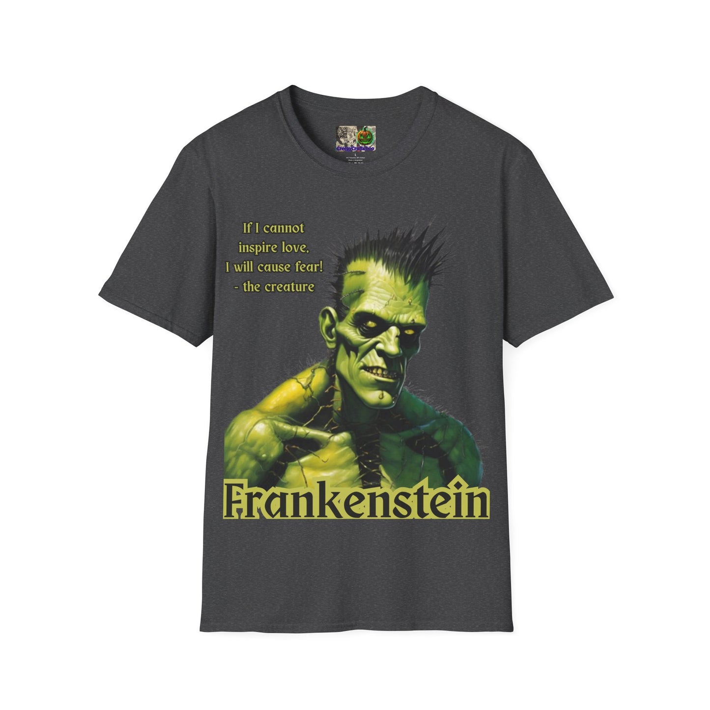 Frankenstein's Creature Dark colors Unisex T-Shirt by CreepyCrafts.boo