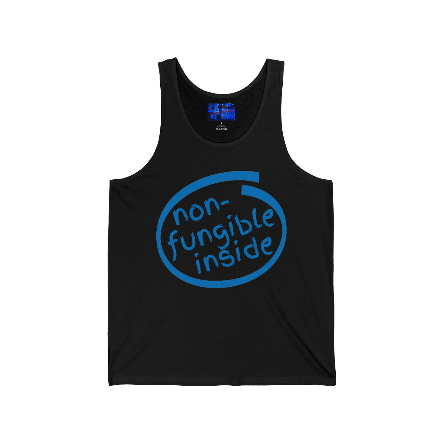 Non-Fungible Inside Unisex Jersey Tank Top by cypherpunkgear.com