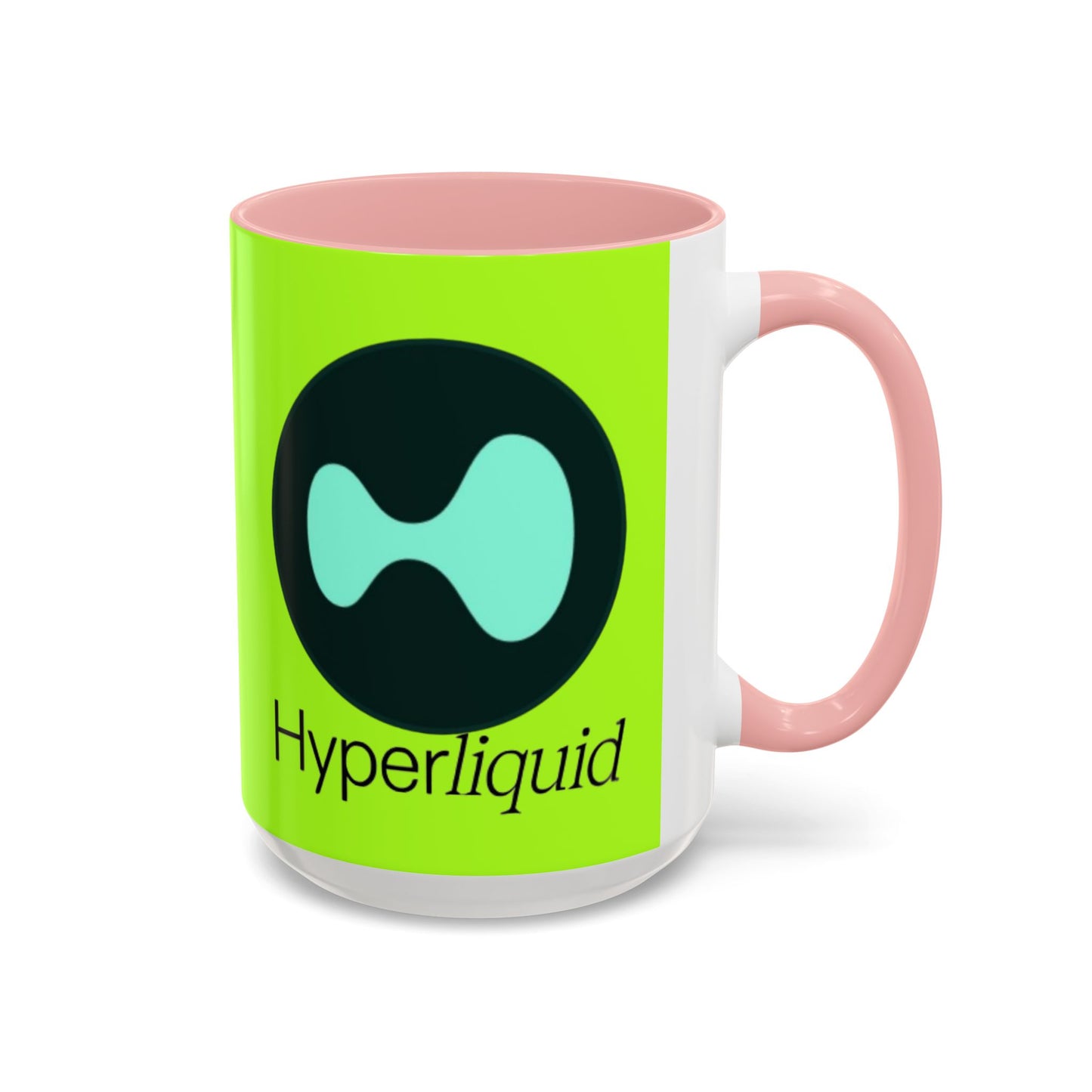Hyperliquid Black font Green Accent Mug by cypherpunkgear.com