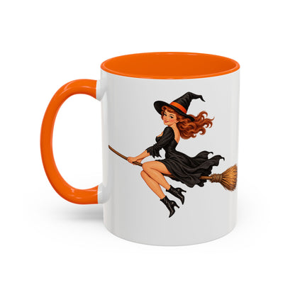 Hazel Hex White Accent Mug by CreepyCrafts.boo