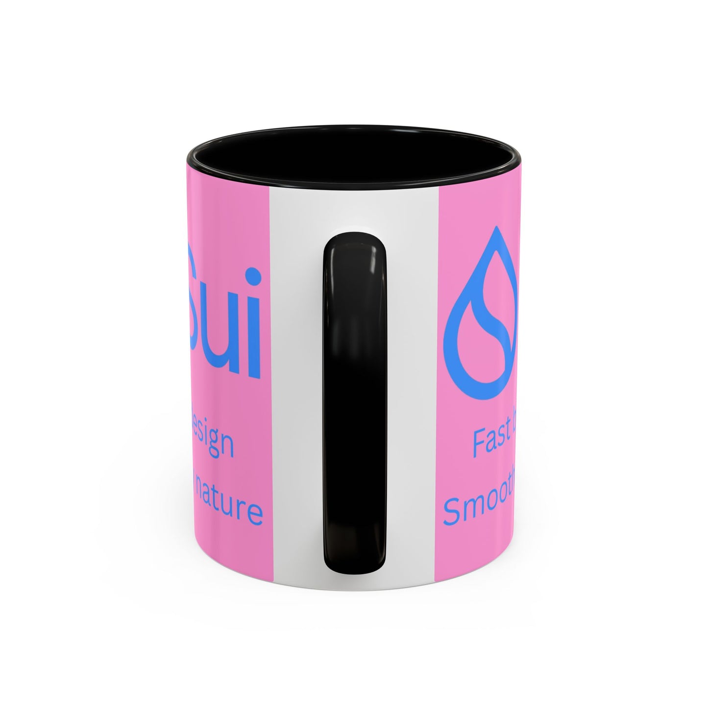 SUI Pink Accent Mug by cypherpunkgear.com
