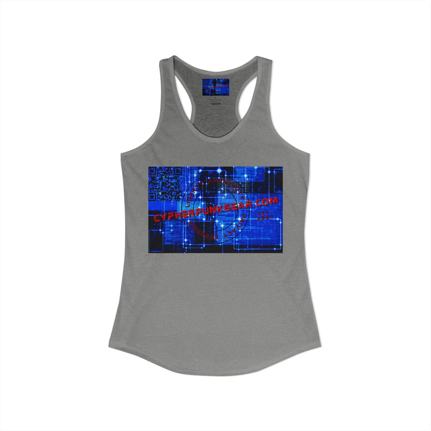 Cypherpunkgear.com logo Women's Racerback Tank Top by cypherpunkgear.com