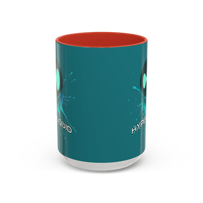 HYPE Drip Hyperliquid Accent Mug by cypherpunkgear.com
