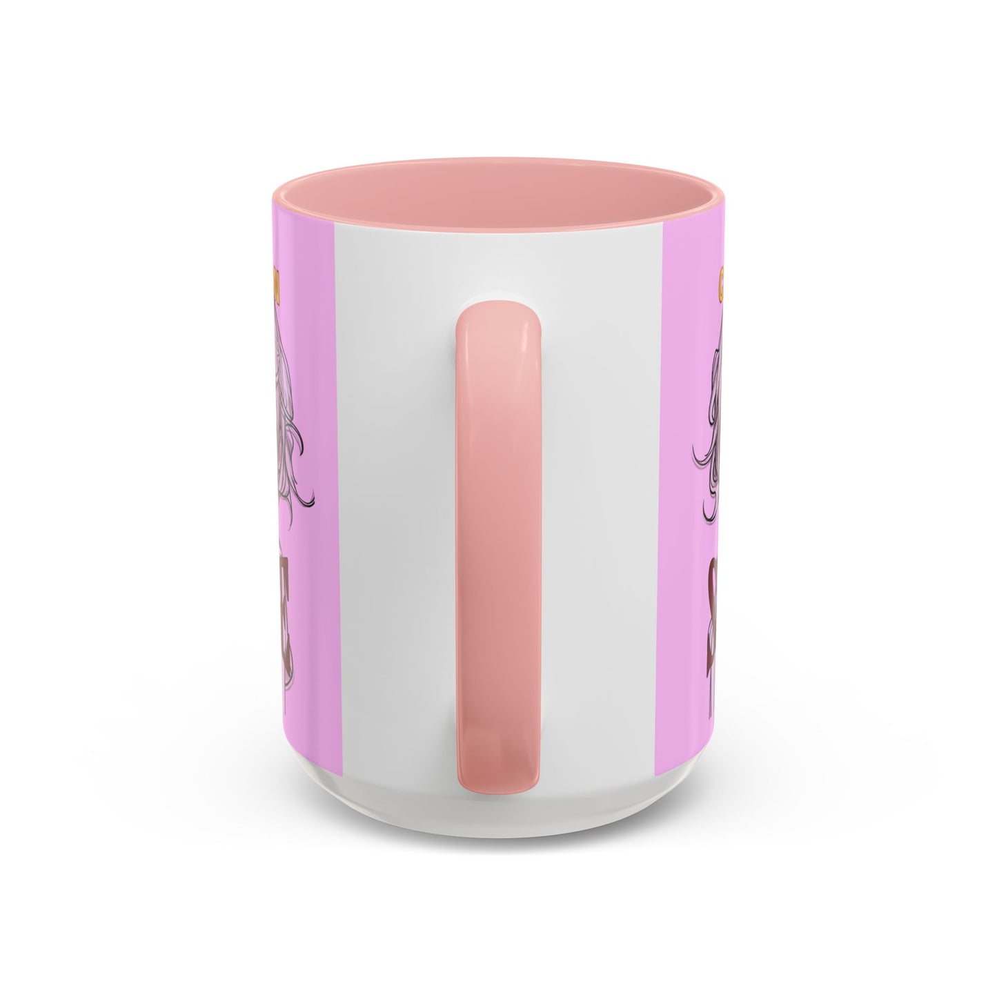 Caution, Savage Pink Accent Mug by cypherpunkgear.com