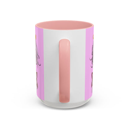 Caution, Savage Pink Accent Mug by cypherpunkgear.com
