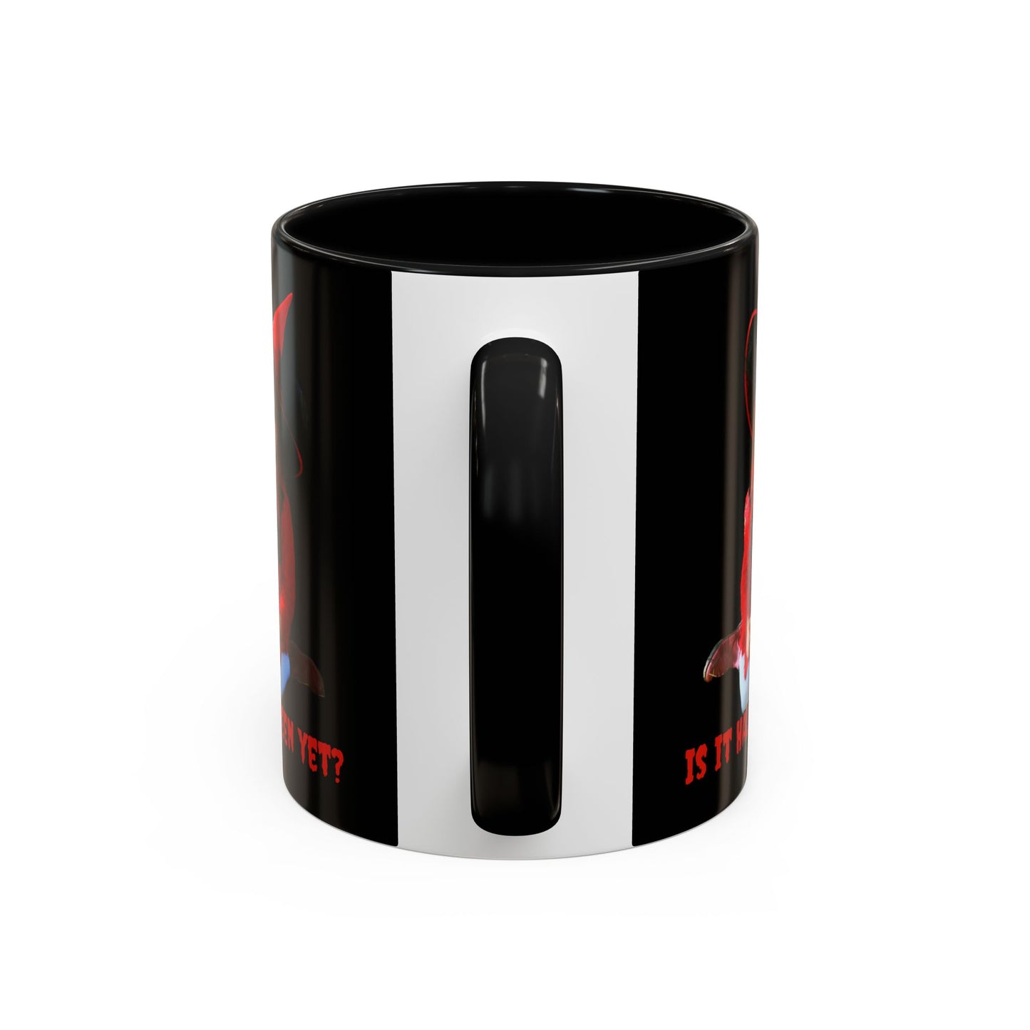 Is it Halloween yet? Black Accent Mug by CreepyCrafts.boo