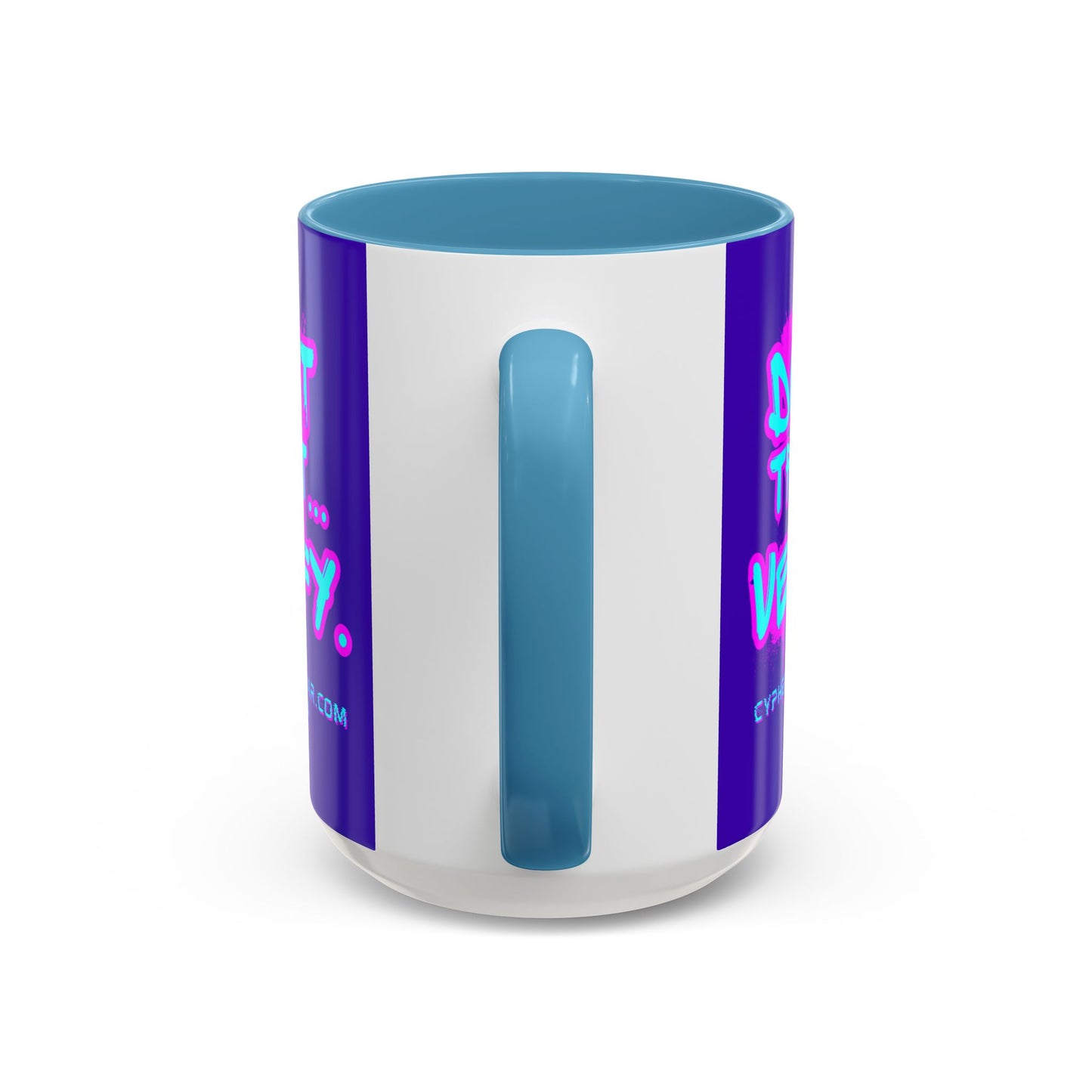 Don't Trust...Verify. Dark Purple Accent Mug by cypherpunkgear.com