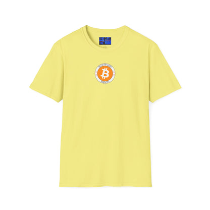 2-sided, Bitcoin, Bitcoin, Bitcoin (BTC) Light colors Unisex T-Shirt by cypherpunkgear.com
