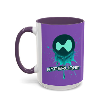 HYPE Drip Light Purple Accent Mug by cypherpunkgear.com