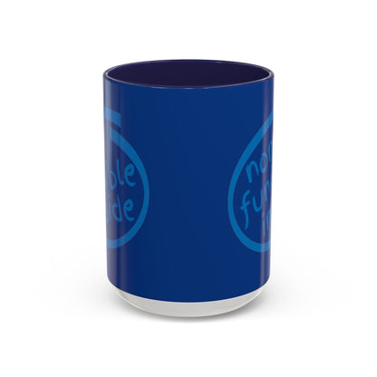 Non-Fungible Inside Dark Blue Accent Mug by cypherpunkgear.com